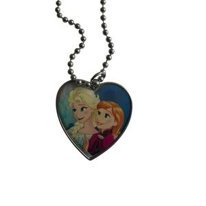 Disney Frozen Blue and Silver Heart Necklace